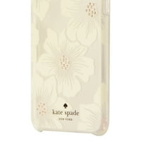Obnovljena Kate Spade New York Hardshell futrola za Apple iPhone - Clear White Cvijeće