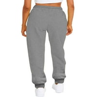 Trućari s prednjim tijelom za žene Joggers Lounge Hlače sa džepovima Yoga Trčanje Sport Sport Atletic Active Wear Tamno siva 2xl