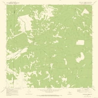 Mapa Topo - Burr Hrast Creek Texas Quad - Usgs - 23. 27. - Glossy saten papir