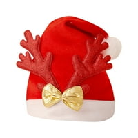 Jikolililili unise božićni ukras na otvorenom Antler plišani simpatični božićni šešir ispod $ klirinca
