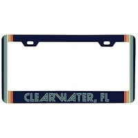 Clearwater Florida Car Metal Licenc Licenc Place Retro dizajn