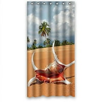 Mohome Seashell prekrasan morski scenografija Tuš za tuširanje vodootporno poliesterska tkanina za tuširanje
