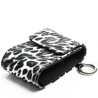 IOPQO organizacija i skladištenje kože Leopard Ispis Prijenosna zaštitna torba FingertIp Oksimetar za