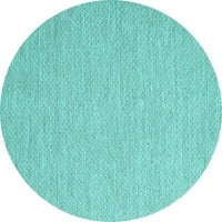 Ahgly Company u zatvorenom okruglom sažetak tirkizne plave suvremene prostirke savremene površine, 6