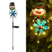 Vanjska solarna svjetiljka, vodootporna božićna ukrasna svjetiljka, LED pejzažna svjetiljka, snjegović