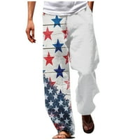 Zakon sada! Himinway 4. jula popuste ravno američka dana nezavisnosti 3D tiskane modne kreativne casual pantalone mornarice xxl