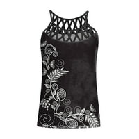 INLEIFE TANK TOP ZA ŽENE, DAME PRINTNI OKRUGLI OKRUGLI KUĆI VEST VEST ZONA ŠKOLA SHOPS SHOPS BLOUSE BLOUSE