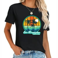 Vintage San Bernardino California Ljeto 90-ih Plaža Ženska grafička majica - Trendi i moderan za ljeto