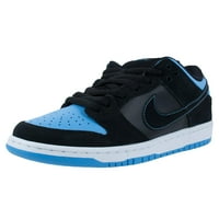 Nike muški Dunk Low Pro SB Black Black univerzitet plave klizačke cipele