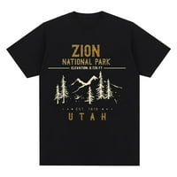 Utah lukovi casual okrugli vrat kratki rukav gornji slov Ispis pulover majica