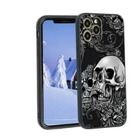 Torbica za lubanje, deginirana za iPhone Pro Case Muške žene, fleksibilan silikonski udarni kofer za