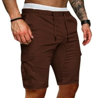 Muški kratke hlače Ležerne prilike za ljetne muške ljetne modne, pune boje čipke džepne hlače