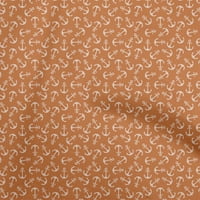 Onuone Georgette viskoza narančasto tkanina Nautičko sidro haljina materijala od tkanine za ispis od