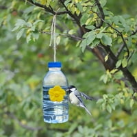 Aoksee Hummingbird pribor za uvlačenje, DIY MASON JAR vanjski uvlačenje mini hummingbird ulagač za viseći na drveću, palube, žuti
