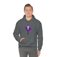 Ljubičasti cross hoodie