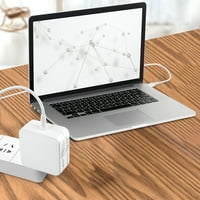 Boo kompatibilna bijela bijela od 45W ispravljača napajanja USB-C zamena kabela za Dell Latitude 2-in-PSU