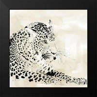 Robinson, Carol Crna Moderna uokvirena muzej Art Print pod nazivom - Leopard spotovi I