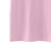 Zodggu Comfy prevelizirani osnovni tinejdžeri za žene okrugle vratne košulje Ležerne prilike Ležerne prilike opuštene majice Trendi kratkih rukava Žene Kontrola karcinoma dojke Grafička bluza Ljetna modna ružičasta 12