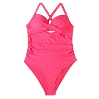 Monokini Žene kupaći kostimi modni kupaći kostim kupaći kostimi za plivanje struka Push Up kupaće kostime