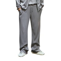 Hlače za muškarce labave mop hlače sa ljetnim vodnim talasom uzorak boje elastični struk casual hlače
