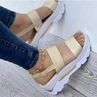 Ženske ljetne otvorene nožne prste sandale prozračne cipele za gležnjače za kopče za kopče
