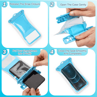 Urban Universal Vodootporni telefon torbica za suhe torbe dizajniran za vivo y savršeno uklapanje za sve ostale pametne telefone do 7 - plava