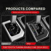 Crna oprema Shift konzola za konzolu za ugljični vlakno za Toyota za Tundra 14-21