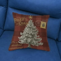 Bacite jastučnu kućicu Dekorativno teško da biste izblijedjeli božićni sanjački izlazni uzorak uzorak