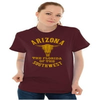 Arizona AZ Jugozapadna krava lubanja cool Muška grafička majica Tees Brisco Brends L