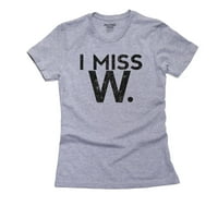 Miss W - Republikanska politika Politički dizajn Ženska pamučna siva majica