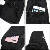 Sling torba USB poprečna vrećica za tijelo Mala grudna vrećica za žene i muškarce