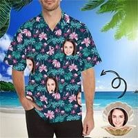 Prilagođena lice Havajska majica Muška personalizirana majica kratkih rukava S-5XL
