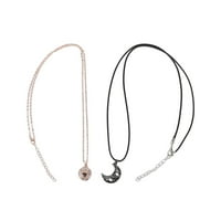 Nekoliko ogrlice, osjetljiva elegantna firma čvrsta ogrlica od legure nakita u obliku sunčanog mjeseca