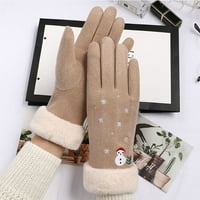 Zimske rukavice Ženske zimske rukavice Topla dodirnog ekrana na dodirnim zaslonom Vjetrootporne rukavice za žene djevojke zime koristeći na klirensu