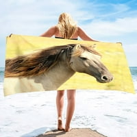 Galoping konja ručnik za plažu divlje farme životinjski ručnici za kupanje Brzo suha plaža pokrivač