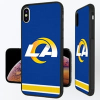 Los Angeles Rams iPhone Stripe Design Bump Case