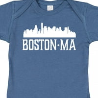 Inktastic Boston Massachussetts Skyline City Silhouette Poklon Baby Boy ili Baby Girl Bodysuit