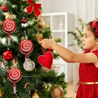 Kućna trgovina Božićno drvce Viseće plastične lizačke ukrase Foto rekviziti
