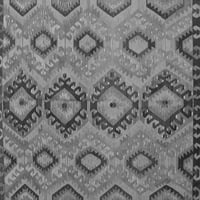 Ahgly Company Zatvoreni kvadrat Southwestern siva tepih za suvojene države, 6 'kvadrat