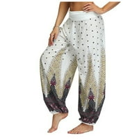 Crotch Loosne i retro hlače za tiskane pantalone Ženske joge hlače Dužina koljena Yoga hlače Yoga hlače