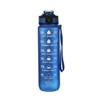 Motivaciona vodna boca s vremenskim markerom 32oz stiskanje otvaranja izbacivanja BPA bez propuštanja