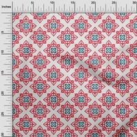 Onuone viskoza šifonske bombone crvene tkanine mozaičke tkanine za šivanje tiskane zanata tkanine pored dvorišta