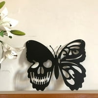 Vikakioze Butterfly Dekoracija Zidna umjetnost, Halloween Dekoracija Viseća Izgled Zidni dekor Metal Viseći leptir Dekor Zidna umjetnost za spavaću sobu Cijena na zidu, crna