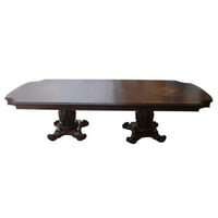 Drveni stol za trpezariju od trešanja s detaljima rezbarenja drveta