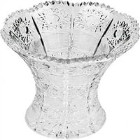 Bohemia Crystal AU50409, 9 H Kristalno rezanje ukrasno čisto cvijeće vaze, elegantan središnji komad vjenčani poklon pupoljak vaze
