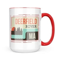 Neonblond USA Rivers River River - Massachusetts krila poklon za ljubitelje čaja za kavu