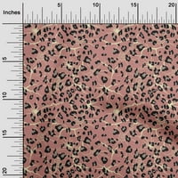 Onuone pamučna fle tkanina Leopard Životinjska koža Ispis tkanina sa dvorištem široko