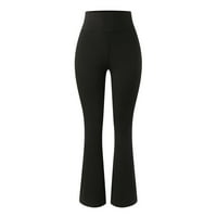 apsuyy moda casual puna dužina visokog struka STRETE SLIM Čvrsta boja joga hlače crna veličina s