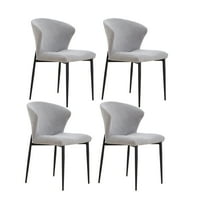 Kosotower blagovaonice set od 4, tapecirane bočne stolice, podesive kuhinjske stolice akcentni stolica