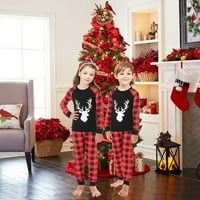 Tata Mom Baby Family Božićni pidžami Elk pamuk Xmas noćni odjeća PJS set